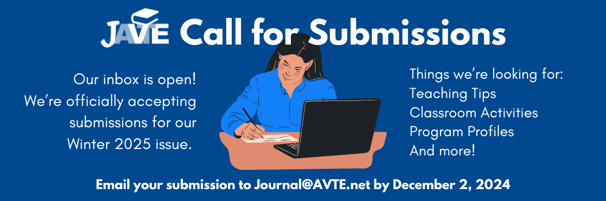 JAVTE Winter 2024 Call for Submissions